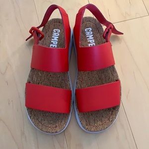 Camper red sandals - NWOT